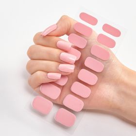 Pure Color 16 Nail Stickers (Option: CS0013-3PCS)