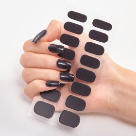 Pure Color 16 Nail Stickers (Option: CS0015-3PCS)