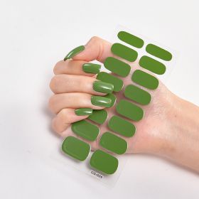 Pure Color 16 Nail Stickers (Option: CS0024-1PC)