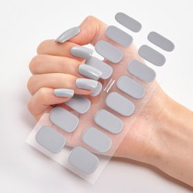 Pure Color 16 Nail Stickers (Option: CS0012-3PCS)