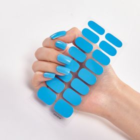 Pure Color 16 Nail Stickers (Option: CS0019-3PCS)