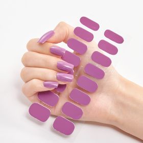 Pure Color 16 Nail Stickers (Option: CS0017-3PCS)